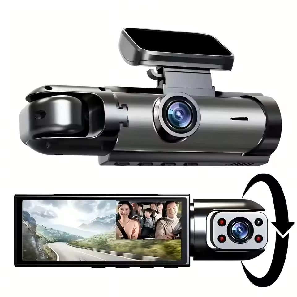 Dashcam Voiture Avant + Intérieur WiFi Full HD 1080P