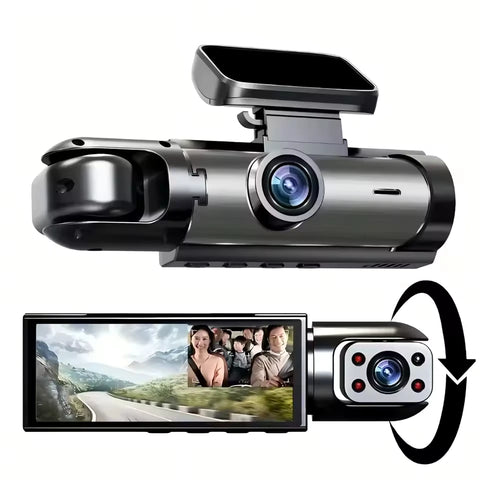 Dashcam Voiture Avant + Intérieur WiFi Full HD 1080P
