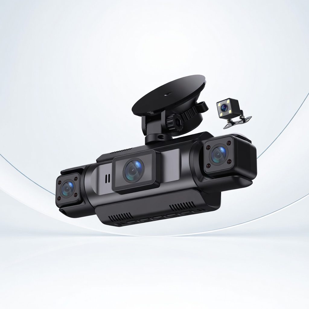 Dashcam Voiture WiFi 4 Canaux 1080P avec Vision 360°